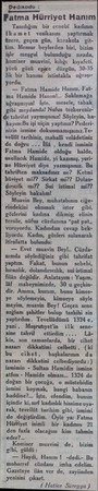  edikodu : Fatma Hürriyet Hanım Tanıdığım bir ccnebi kadının İkamet vesikasını yaptırmak Üzere, geçen gün, karakola gittim.