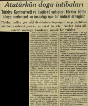  Atatürkün doğu intibaları Türkiye Cumhuriyeti veağünkü sahipleri Türkler bütün dünya medeniyet ve insja_niıgı için bir...