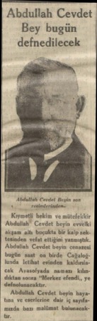  Abdullah Cevdet Bey bugün defnedilecek ABbdullah Cevdet Beyin son x resimlerinden.. Kıymetli hekim ve mütefekkir Abdullah”