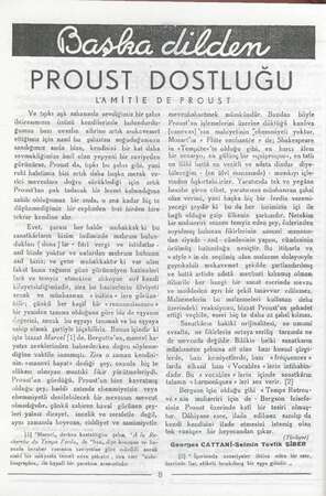    PROUST DOSTLUĞU LAM TİE DEPİRSO Y'ST Ve tıpkı ihlirasımızın aşk sahasında sevdiğimiz bir şahıs özünü kendilerinde...