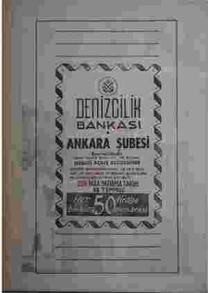    A K ]]EHIZ[]ILİH BANKASI ANKARA ŞUBESİ Emrinirdedir Adrea; Alatürk Bulvatı No 116 Yenişthir HUSUSİ AÇILIŞ KEŞİDESİNDE —...