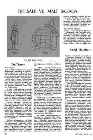  İKTİSADİ VE MALİ Hey gidi dünya hey!.. Dış Ticaret Anlaşmalar nisan 1956 tarihli Resmi Gazeteyı okuyanlar muhakkak ki hayret