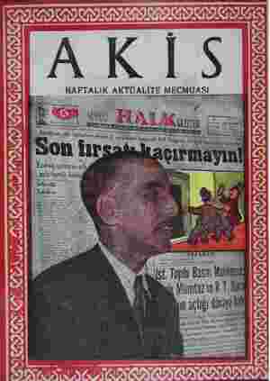 Akis Dergisi 20 Nisan 1957 kapağı