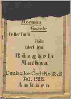    ecmna ğ Gazete , || Ve HerTürlü u Fî' Baskı : işleri siçin ŞJ . ğ Rüzgârlı © Matbaa * HDenızcıler Ccıd No23 ıB : — g—— UDt