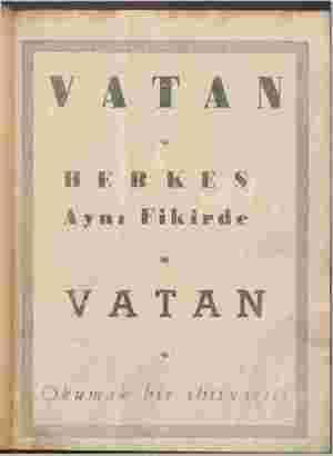       n MW—M'.———W'_.—,—*,—_P»W—_—&_ * : ö Nwwwvw_“x/—wv» u R aĞi S z YA VATAN Yata H E R K E S ÂAymı Fikirde â N e 4 4 ÜRef|