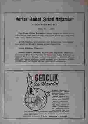    Merkez Limited Şirketi Mağazaları ULUS MEYDANI KÖOÜ HAN 'Tetefem No, ; — 10450 Türk Demir Döküm Fabrikaları; Alman normlu