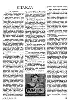  KİTAPLAR Gün Doğmadan (Yusuf Ziya Ortaçın makaleleri, Akbaba Yayınları, İstanbul 1960, Ye- ni Matbaa, 111 sayfa, 500 kuruş) A