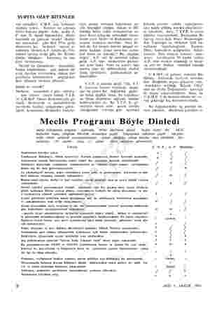  YURTTA OLUP BİTENLER C.H.P. den kimsenin Kırmızı oy çıkması rek sevindiler. şüphesi yoktu. bahis konusu değildi. Ama, acaba