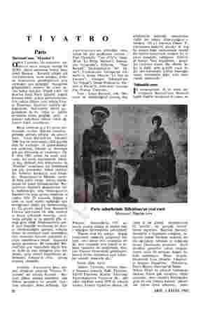 Tİ Y A Paris Barrault'nun "Hamlet"i Gi Tiyatrosu, bir zamanlar An- oine'ın sanat savaşını verdiği bu ai yüzyıl sonundan kalma