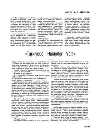  YURTTA OLUP BİTENLER yetin Kayhan Sağlameri veya Milliye- leri tekrarlamasını ve Türkiyede du- re gündemindeydi. Bunlar (o