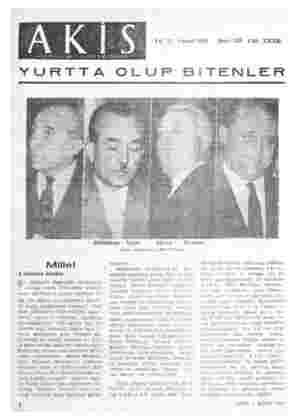    Yu: 11 5 mart 1965 Sayı: 559 Cilt: XXXND Bölükbaşı - Oğuz - Millet 4 düşman kardeş Şu satırların Başkıntte okunmata olduğu