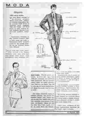  MODA Giyim “ 1965 erkek modası B“ hafta MODA sayfamız er- kek elbiselerine (ayrılmıştır, Zaman zaman erkek modasın- da...