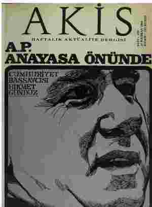 Akis Dergisi 18 Haziran 1966 kapağı