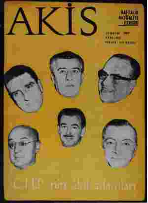 Akis Dergisi 13 Mayıs 1967 kapağı