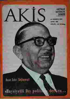 Akis Dergisi 15 Temmuz 1967 kapağı