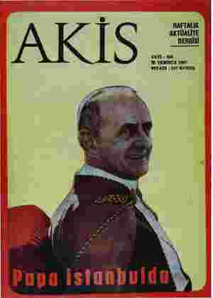 Akis Dergisi 29 Temmuz 1967 kapağı