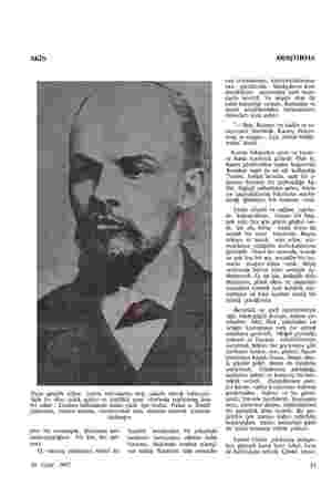  AKİS İliçin gençlik yılları. Lenin, hafızalarda hep, sakallı olarak kalmıştır. Açık bir alın, çekik gözler ve özellikle çene