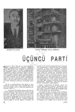    MEHMET ALİ AYBAR ÜÇÜNCÜ PARTİNİN GENEL MERKEZİ ÜÇÜNCÜ PARTİ Doeinizin 13 Kasım 1967 gün ve 5 sayılı nüshasının, kapak...