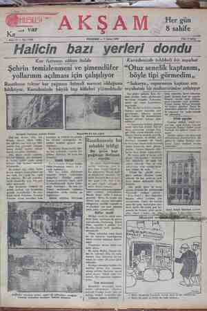 Akşam Gazetesi 7 Şubat 1929 kapağı