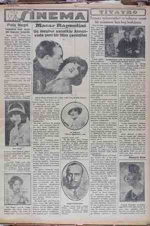    Pola Negri hayatına dair uzun bir makale neşret Meşhur - sinema — yıldıı. Pola Negri, sinema — mecmualarından birinde,...