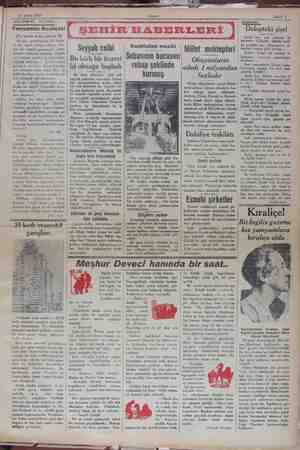    24 Şubat 1929 AKŞAMDAN AKŞAMA Yamyamiaı Kıraliçesi (Ya kıtalın karni Acılarsa ?1) Bu gün, gazetemizde bir haber ve bir...
