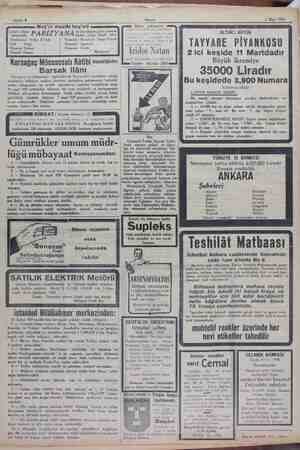    2 Mart 1929 Neş'ei musiki hey'eti Galata Saray alata Sara PARİZYANA Şeberakşam gece yarısına kadar icrayi ahenk eder....