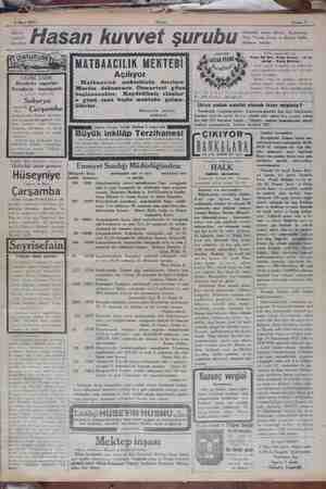    6 Mart 1929 Akşam Sahife 7 Âlem- şümul marka 5 Hasan Kansızlık, ademi- iktidar, Romatizma, Sinir, Verem, Sıraca ve Kemik