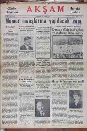 Akşam Gazetesi 10 Nisan 1929 kapağı