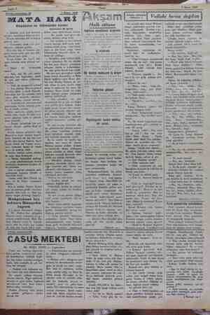    —— aa — — —— Sahife 6 a Akşam vi 7 Mayıs 1929 Telrika numerosı ç 4Ğ Mlyıı 1929 | F N | KOT İıırsız değ ılım] MATA HARİ P