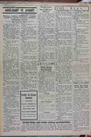    Haziran 8 1929 Tefrika numerosu:25 ABDÜLHAMİT VE AFRODİT Yazan; İskender Fahreddin Melâhat, isminin AFRODiT olduğunu...