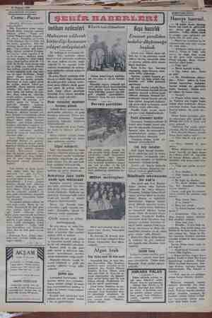    T 18 Haziran 1929 AKŞAMDAN AKŞAMA Cuma - Pazar (Sevahili Mütecavire vapurları münasebetile) Dün, Kalamıştan mutat vapura