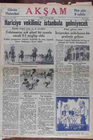 Akşam Gazetesi 28 Temmuz 1929 kapağı