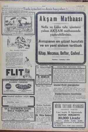    y Taş-Kum - Kurtlar Hastalıkları için Akşam' 6 Ağustos 1929 —— ——— NASUHi LABORATUVARI MüSTAHZERATI 30 senedenberi Şarkta