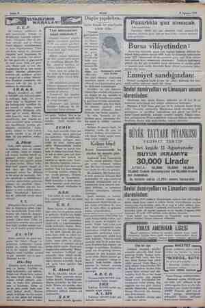    — lile B FT DST A Akşam 9 Ağustos 1929 — ZD MARRn ZZI a Gelin küçük bir ameliyatla| C. C.P. İyi muharrir - olabilmenin îlk