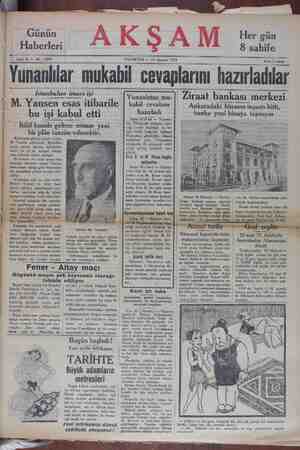 Akşam Gazetesi 12 Ağustos 1929 kapağı