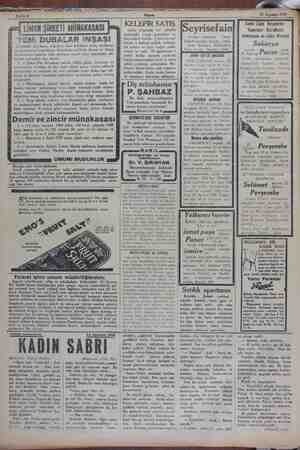     Sahife 4 23 Ağustos 1929 TEREMeM VENiİ DUBALAR iNŞASİ Şirketimiz için inşası mukarrer olan dubaların pilân, tarifname ve