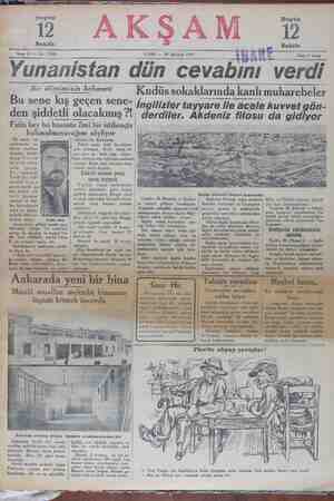 Akşam Gazetesi 30 Ağustos 1929 kapağı