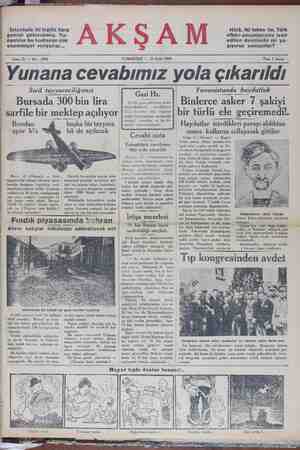 Akşam Gazetesi 21 Eylül 1929 kapağı