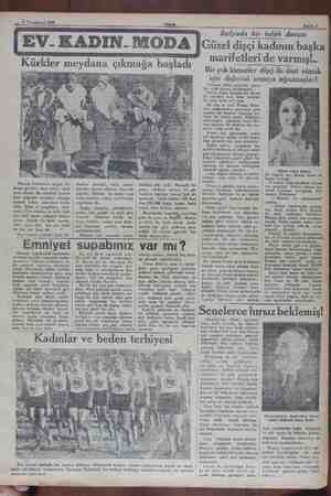    a İ Teğrinievel 1929 Sahife 5 Havalar birdenbire değişti bil- hassa geceleri hava adam  akıllı serin oluyor. Bu tebeddül