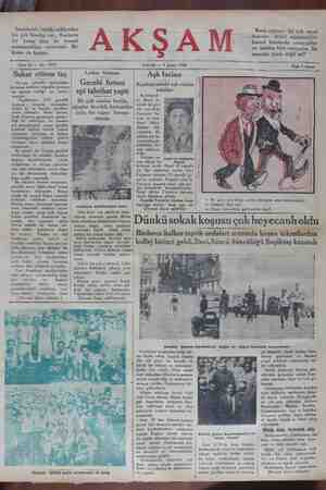 Akşam Gazetesi 9 Şubat 1930 kapağı