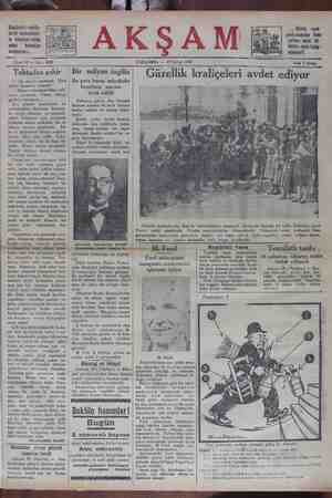 Akşam Gazetesi 19 Şubat 1930 kapağı