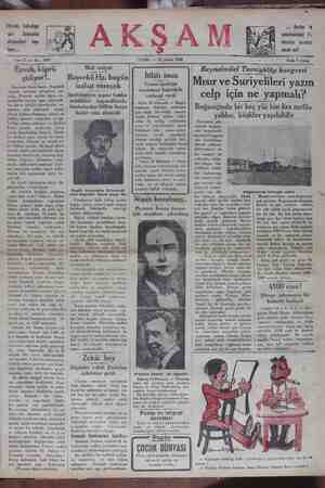 Akşam Gazetesi 21 Şubat 1930 kapağı