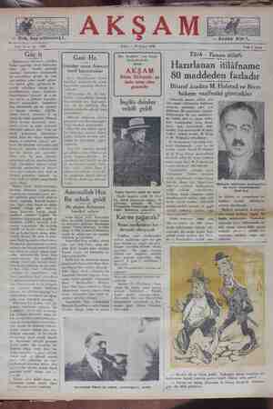 Akşam Gazetesi 25 Şubat 1930 kapağı