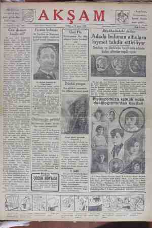 Akşam Gazetesi 28 Şubat 1930 kapağı