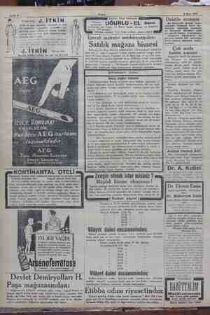   8 Mart 1930 " neRG ğ d İ Tîl N otomobil ve seya- pardesüler  için Şehir ve spor elbiseleri, hat mantoları — yağmurluk ği