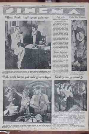  11 Mart 1930 Aşk valsı Almanya'da çevrilen sesli ve şarkılı bir filim |Kolin Mur Karmen Son zamanlarda Almanya'da Villy...