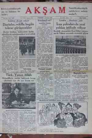 Akşam Gazetesi 20 Mart 1930 kapağı