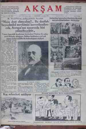 Akşam Gazetesi 26 Mart 1930 kapağı