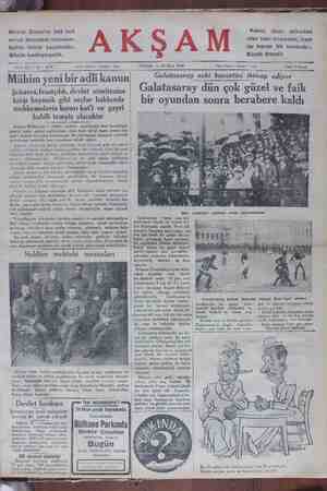 Akşam Gazetesi 30 Mart 1930 kapağı
