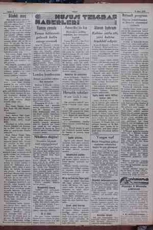  T K CA 0 < AAA Sahife 2 30 Mart 1930 Dünkü maç (Baş tarafı birinci sahifede) çıya kadar bu vaziyet devam etti. çolü yapınca